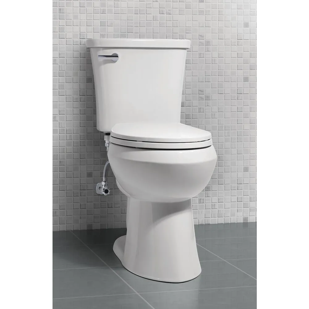 Power Flush 2-Piece 1.28 GPF Single Flush Elongated Toilet in White with Slow-Close Seat Included (3-Pack), photo 3 of 12