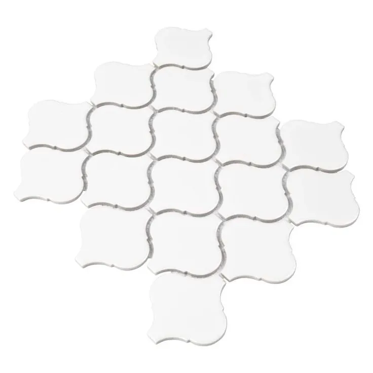 MSI Retro Bianco Arabesque 10.63 in. x 8.84 in. x 6mm Matte Porcelain Mesh-Mounted Mosaic Tile (10.95 sq. ft. / case), photo 6 of 8