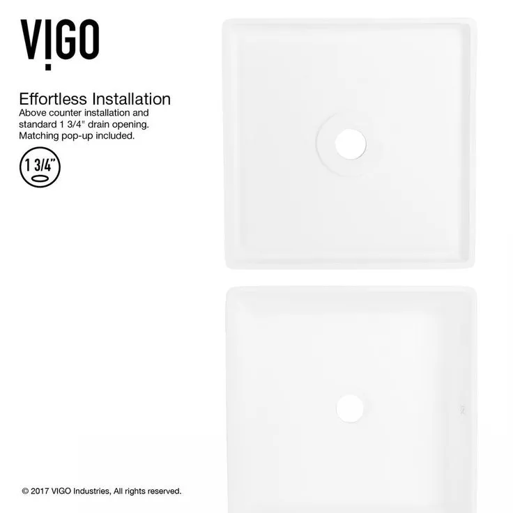 VIGO Dianthus White Matte Stone Vessel Bathroom Sink and Linus Bathroom Vessel Faucet in Antique Rubbed Bronze w/ Pop up, photo 8 of 10
