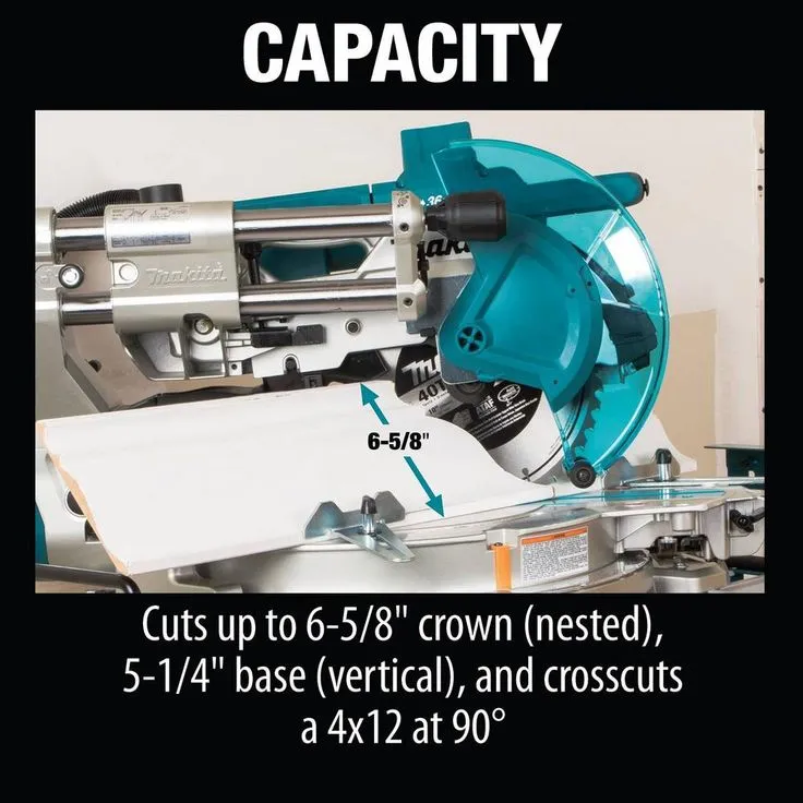 Makita 18-Volt X2 LXT 10 in. Brushless Cordless Dual-Bevel Sliding Compound Miter Saw Kit Laser 5.0 Ah with Batteries 5.0 Ah, photo 4 of 11