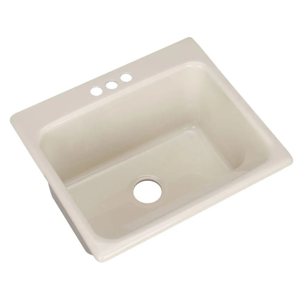 Kensington Drop-In Acrylic 25 in. 3-Hole Single Bowl Utility Sink in Ice Grey, photo 12 of 18