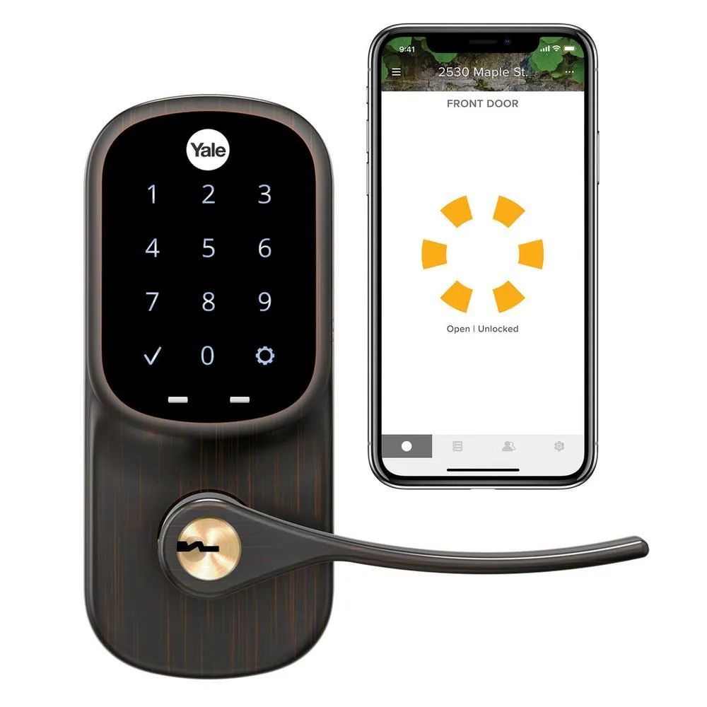 Satin Nickel Assure Lever Touchscreen, Wi-Fi and Bluetooth Deadbolt, photo 6 of 6