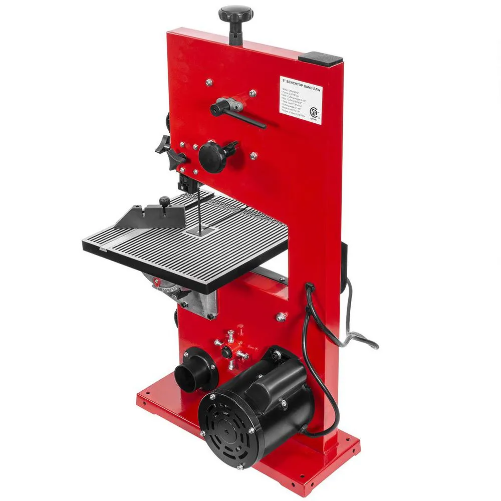 9 in. 3 Amp 2340 RPM Professional Benchtop Stationary Wood Cutting Band Saw with Dust Collection Port, photo 4 of 7