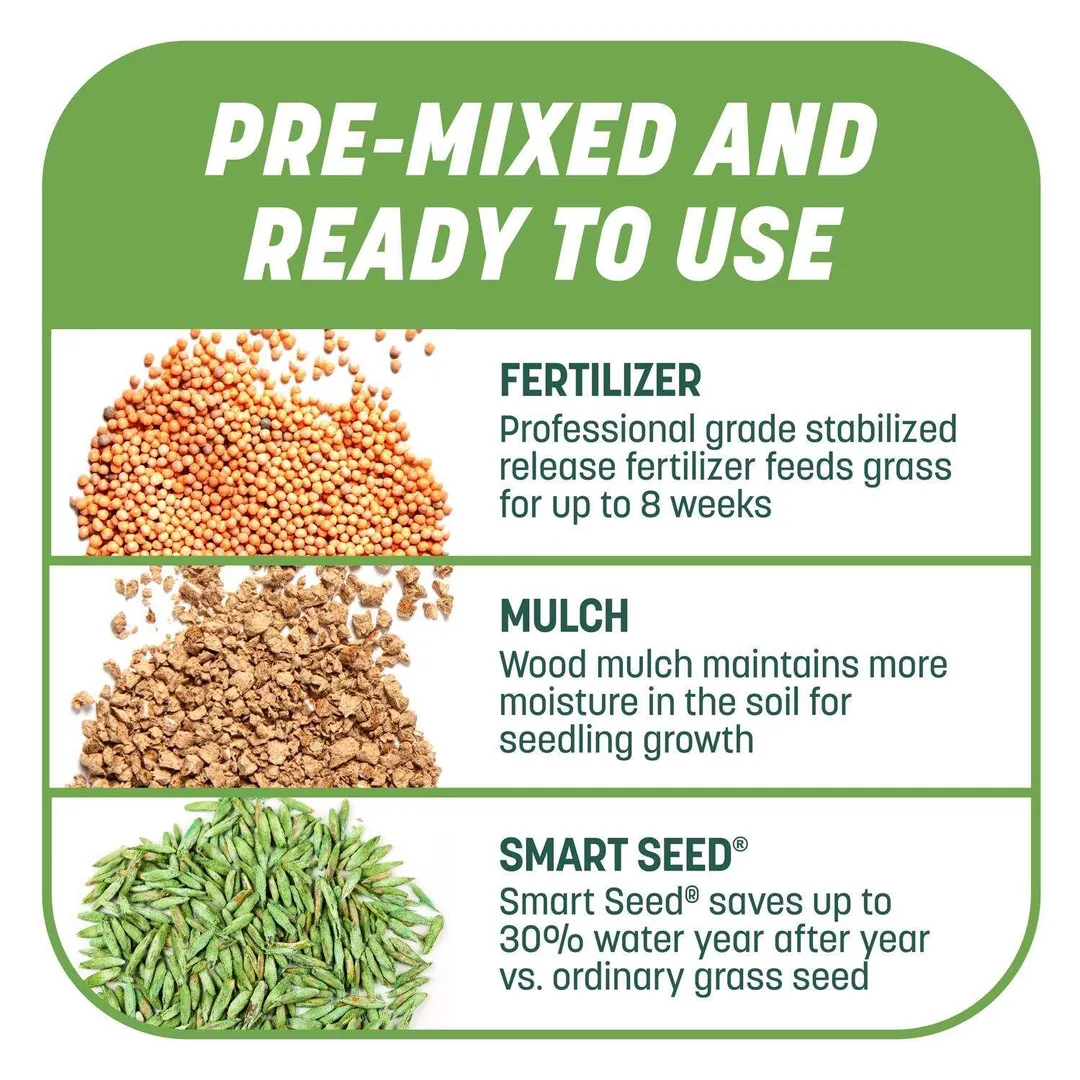 Pennington Smart Patch Tall Fescue Grass Sun or Shade Seed/Fertilizer/Mulch Repair Kit 10 lb, photo 5 of 10