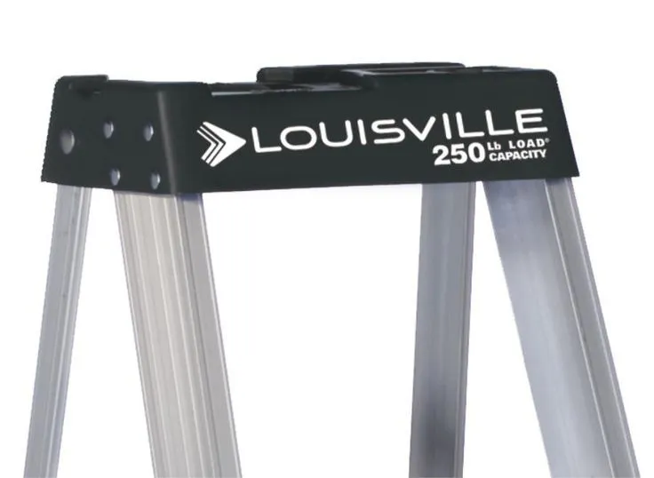 Louisville Ladder 8' Aluminum Step Ladder, 12' Reach, 250 lbs Load Capacity, W-2112-08S, photo 8 of 9
