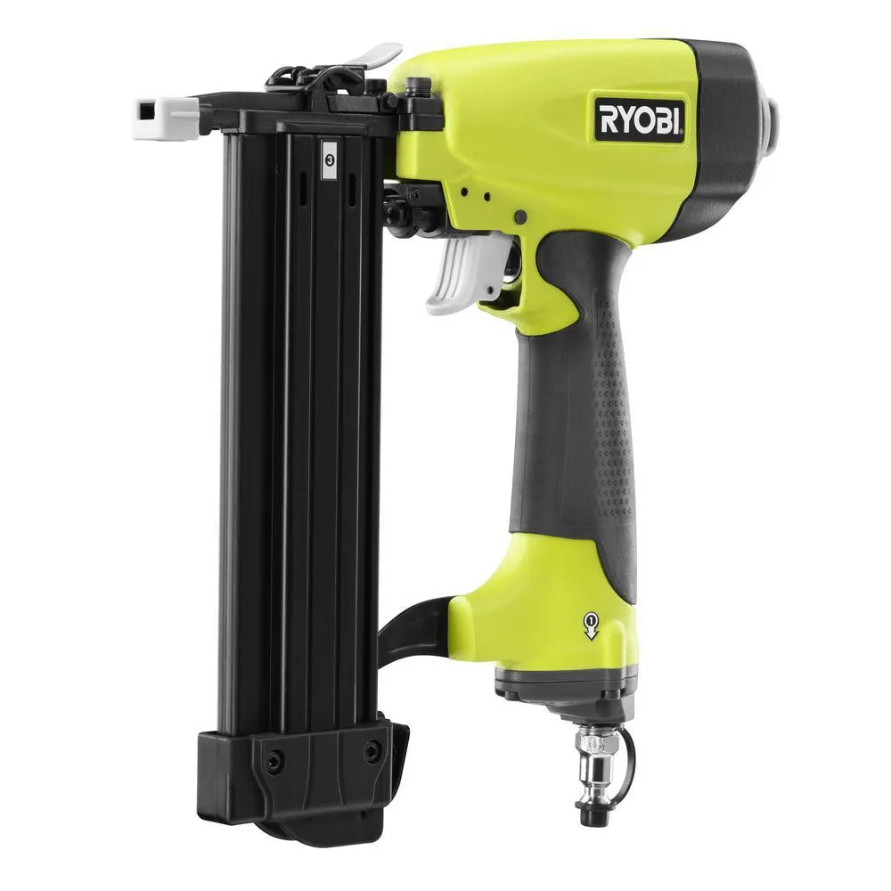 RYOBI 6 Gal. Electric Pancake Air Compressor w/ 18-Gauge 2-1/8 in. Brad Nailer, 16-Gauge 2-1/2 in. Finish Nailer, 25 ft. Hose, photo 4 of 7