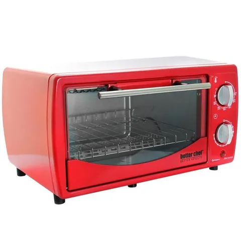 2-Slice Red Convection Toaster Oven (700-Watt)