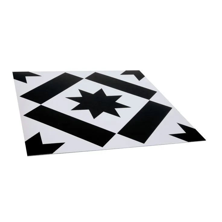 Style Selections Kingston Deco 3-mil x 12-in W x 12-in L Water Resistant Peel and Stick Luxury Vinyl Tile Flooring, photo 7 of 8