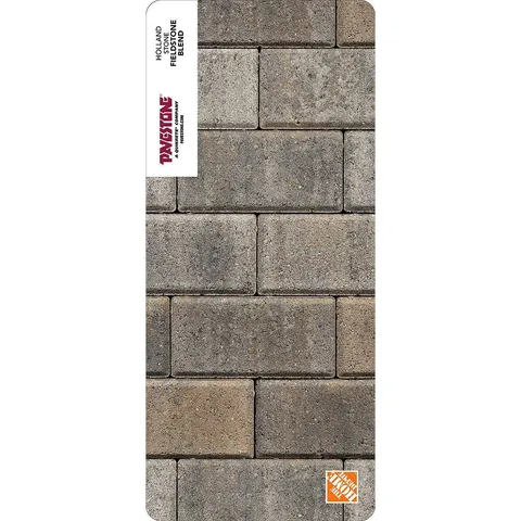 Paper Sample Only of Holland 7.87 in long · 3.94 in wide · 1.77 in high 45 mm Fieldstone Blend Concrete Paver
