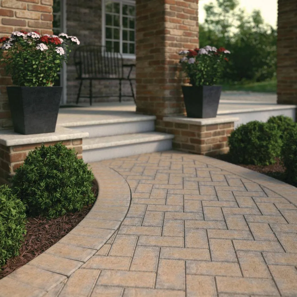 Pavestone Paper Sample Only of Holland 7.87 in. L x 3.94 in. W x 1.77 in. H 45 mm Fieldstone Blend Concrete Paver (1-Piece), photo 6 of 9