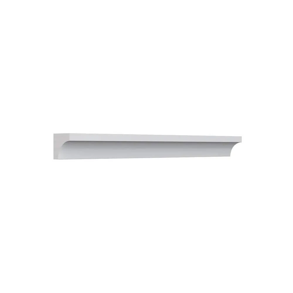 Ekena Millwork WM100 0.69 in. D x 0.69 in. W x 96 in. L Wood (Finger Joint Pine) Crown Molding, photo 2 of 9