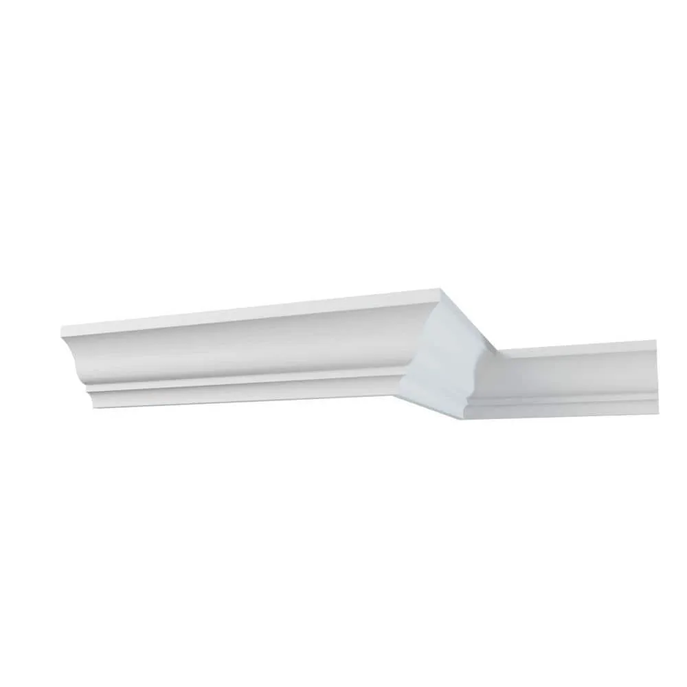 Ekena Millwork WM48 0.56 in. D x 4.25 in. W x 96 in. L Wood (Fingerjoint Pine) Crown Moulding, photo 10 of 13
