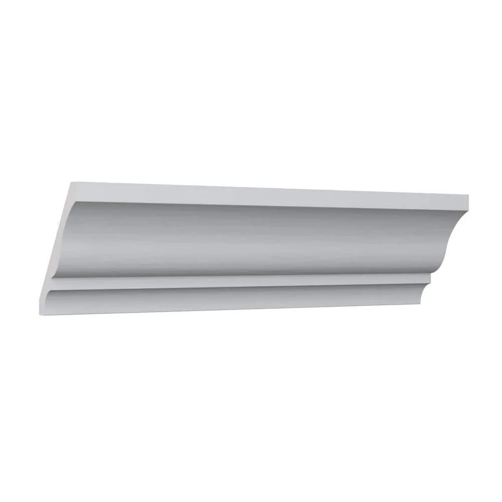 Ekena Millwork WM48 0.56 in. D x 4.25 in. W x 96 in. L Wood (Fingerjoint Pine) Crown Moulding, photo 3 of 13