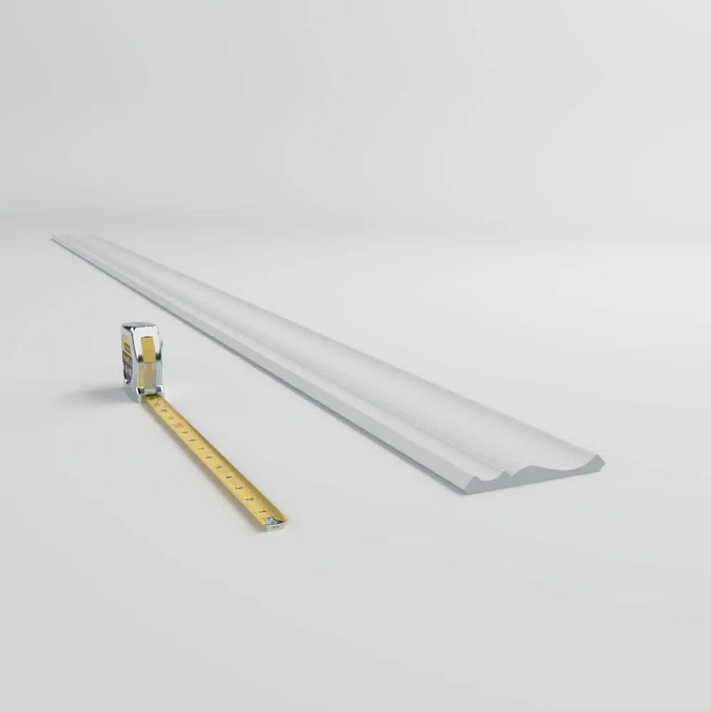 Ekena Millwork WM45 0.59 in. D x 5.25 in. W x 96 in. L Wood (Finger Joint Pine) Crown Molding, photo 6 of 13