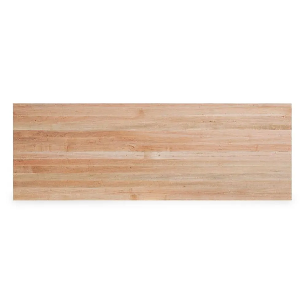 Swaner Hardwood 6 ft. L x 25 in. D x 1.5 in. T Finished Maple Solid Wood Butcher Block Countertop With Square Edge, photo 5 of 12
