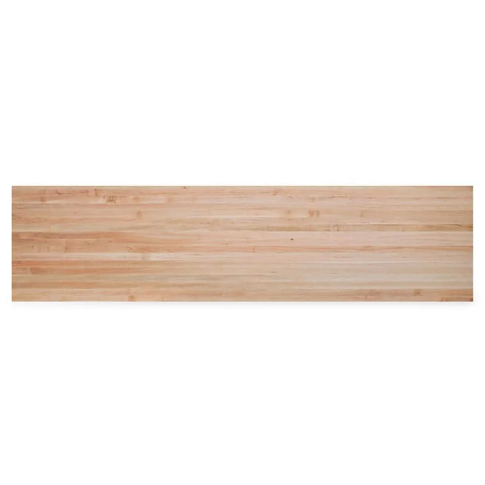 Swaner Hardwood 10 ft. L x 30 in. D x 1.5 in. T Finished Maple Solid Wood Butcher Block Countertop With Square Edge, photo 5 of 12