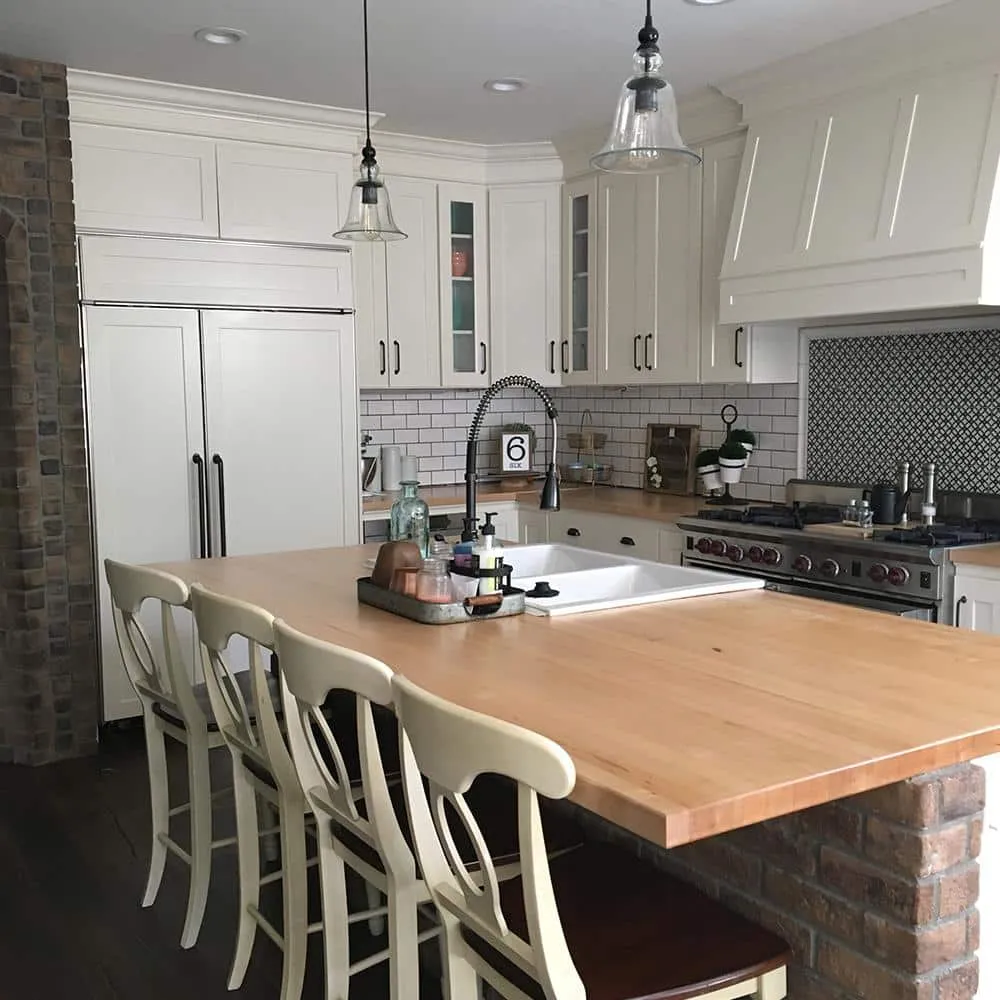Swaner Hardwood 10 ft. L x 36 in. D x 1.5 in. T Finished Maple Solid Wood Butcher Block Island Countertop With Square Edge, photo 12 of 12