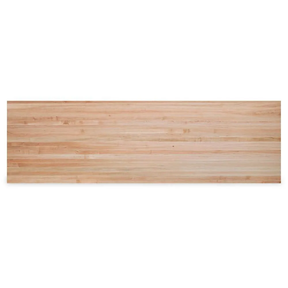 Swaner Hardwood 10 ft. L x 36 in. D x 1.5 in. T Finished Maple Solid Wood Butcher Block Island Countertop With Square Edge, photo 5 of 12
