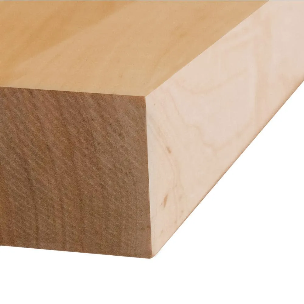 Swaner Hardwood 8 ft. L x 36 in. D x 1.5 in. T Finished Maple Solid Wood Butcher Block Island Countertop With Square Edge, photo 6 of 12