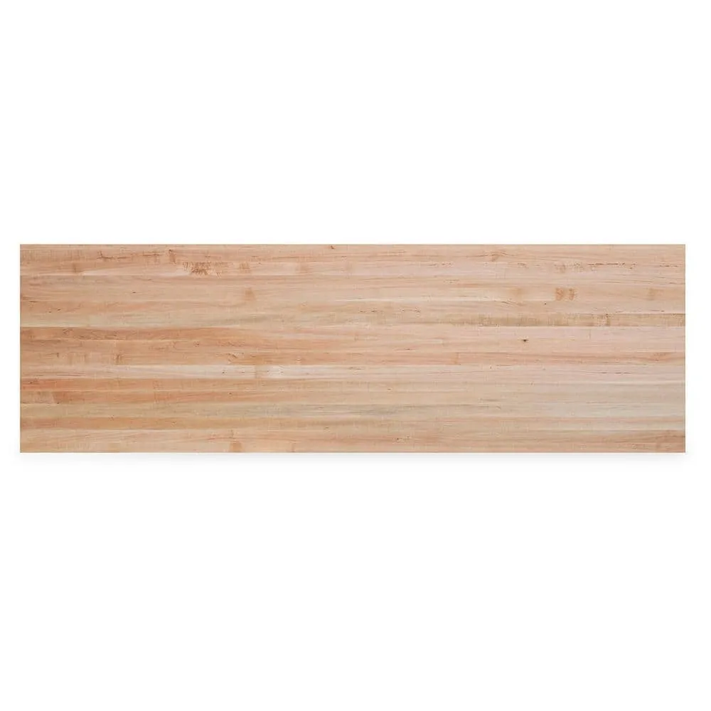 Swaner Hardwood 8 ft. L x 36 in. D x 1.5 in. T Finished Maple Solid Wood Butcher Block Island Countertop With Square Edge, photo 5 of 12