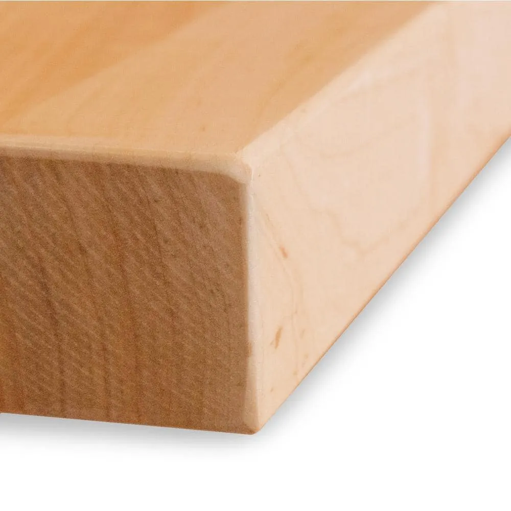 Swaner Hardwood 10 ft. L x 36 in. D x 1.75 in. T Finished Maple Solid Wood Butcher Block Island Countertop With Eased Edge, photo 6 of 12