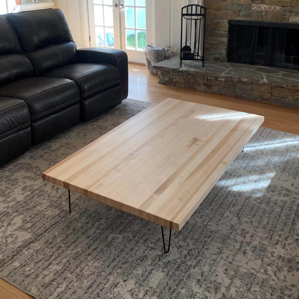 Swaner Hardwood 10 ft. L x 36 in. D x 1.75 in. T Finished Maple Solid Wood Butcher Block Island Countertop With Eased Edge, photo 2 of 12
