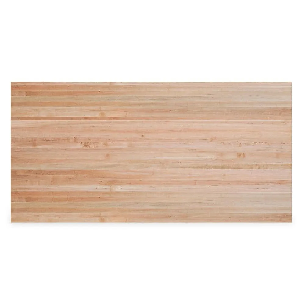 Swaner Hardwood 6 ft. L x 48 in. D x 1.75 in. T Finished Maple Solid Wood Butcher Block Island Countertop With Eased Edge, photo 5 of 12