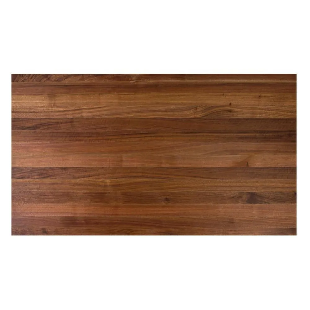 Swaner Hardwood 4 ft. L x 25 in. D x 1.5 in. T Finished Walnut Solid Wood Butcher Block Countertop With Square Edge, photo 3 of 6