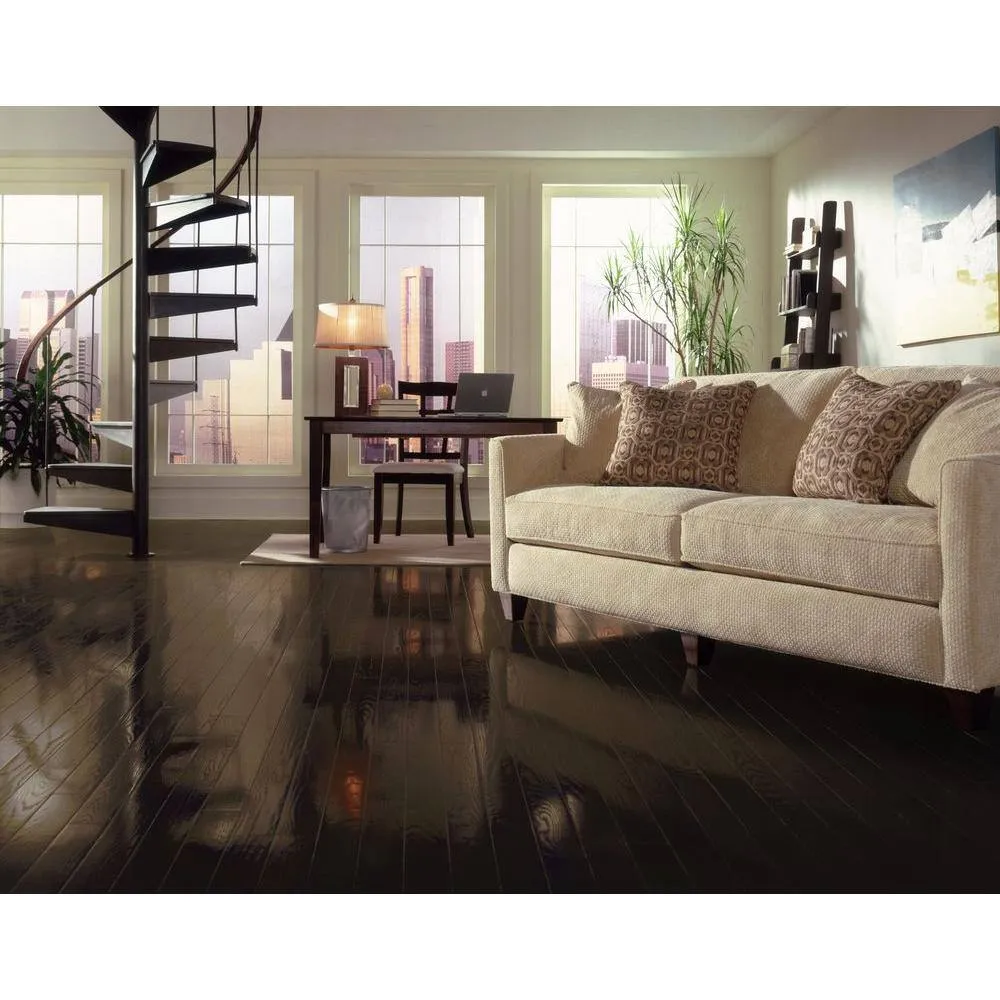 Bruce American Originals Flint Oak 3/8 in. T x 3 in. W T+G Smooth Engineered Hardwood Flooring (22 sq.ft./ctn), photo 2 of 2