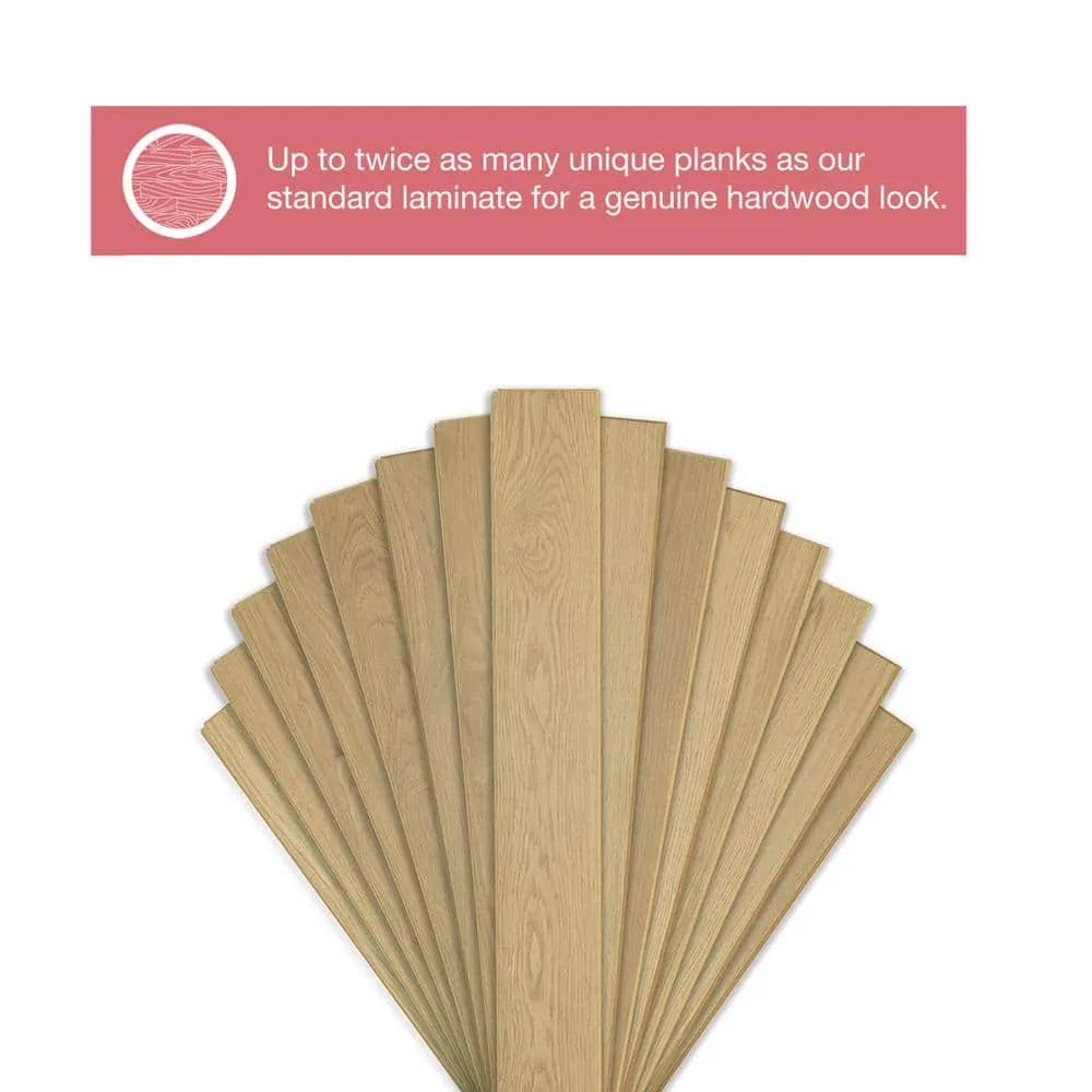 Pergo Outlast+ Frappe Hunt Oak 12 mm T x 6.1 in. W Waterproof Laminate Wood Flooring (16.12 sq. ft./case), photo 6 of 14
