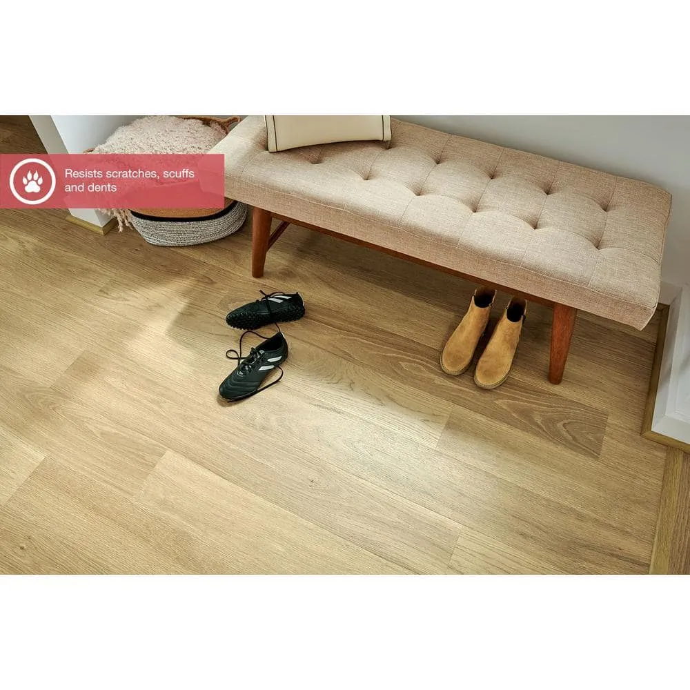 Pergo Outlast+ Frappe Hunt Oak 12 mm T x 6.1 in. W Waterproof Laminate Wood Flooring (16.12 sq. ft./case), photo 4 of 14