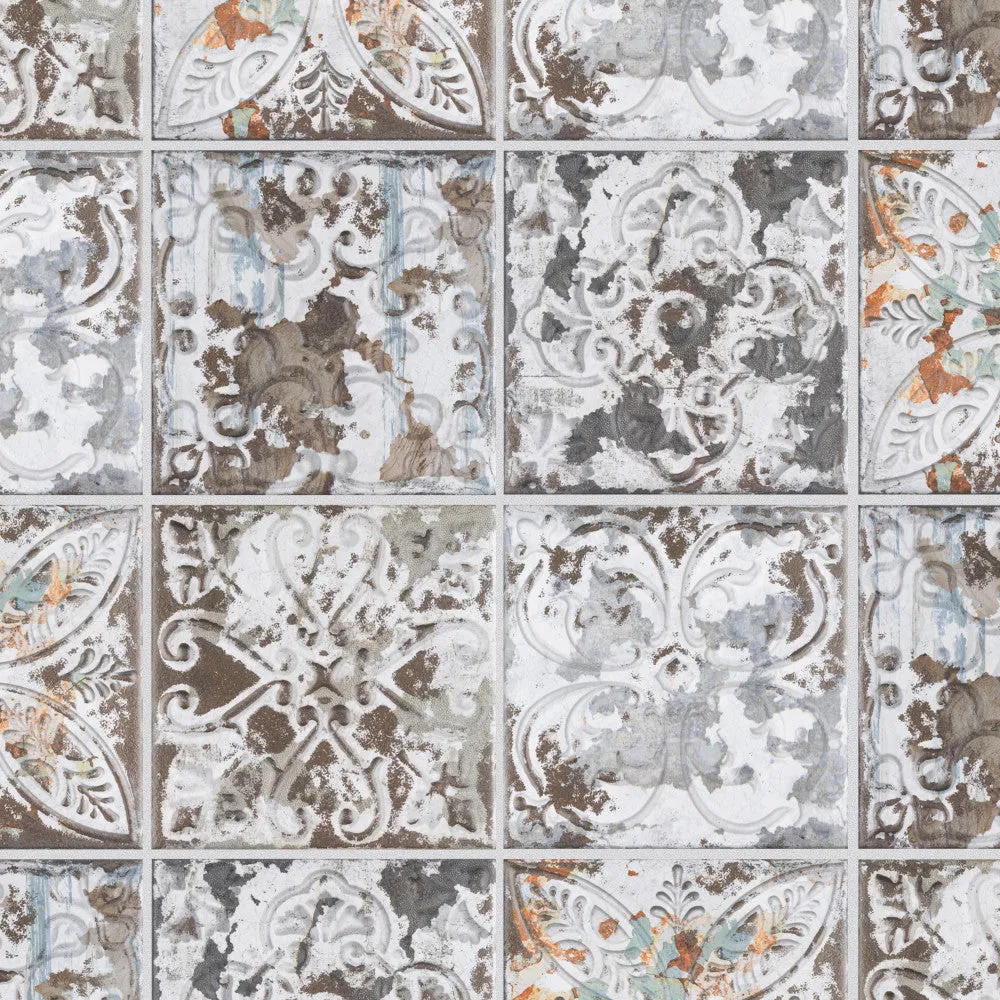 Merola Tile Hudson Penny Round Glossy White 12 in. x 12-5/8 in. x 5 mm Porcelain Mosaic Tile (10.74 sq. ft. / Case), photo 7 of 8