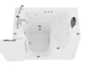 Universal Tubs HD Series 2953WCA Wheelchair Accessible 53 in. Walk-In Whirlpool Bathtub, White, with 1.6 GPF Single-Flush Toilet, photo 18 of 18