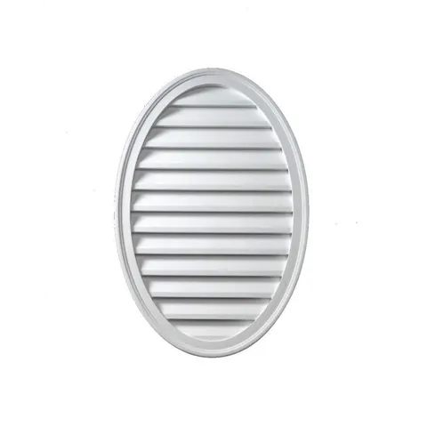 18 × 24 in Oval Polyurethane Weather-Resistant Gable Louver Vent