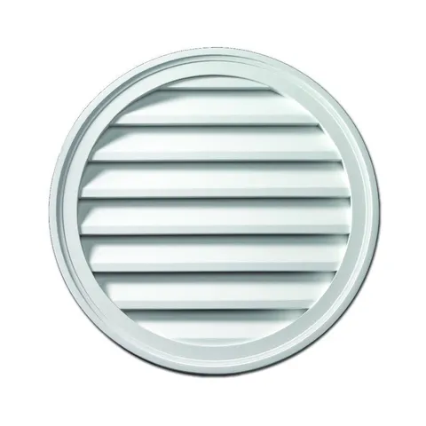 28 × 28 in Round Polyurethane Weather-Resistant Gable Louver Vent