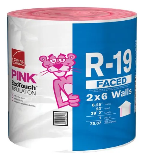 R-19 Kraft Faced Fiberglass Continuous Roll Insulation