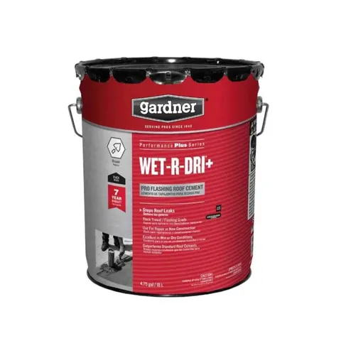 4.75 Gal. Wet-R-Dri Plus Pro Flashing Asphalt Roof Patch Coating Cement