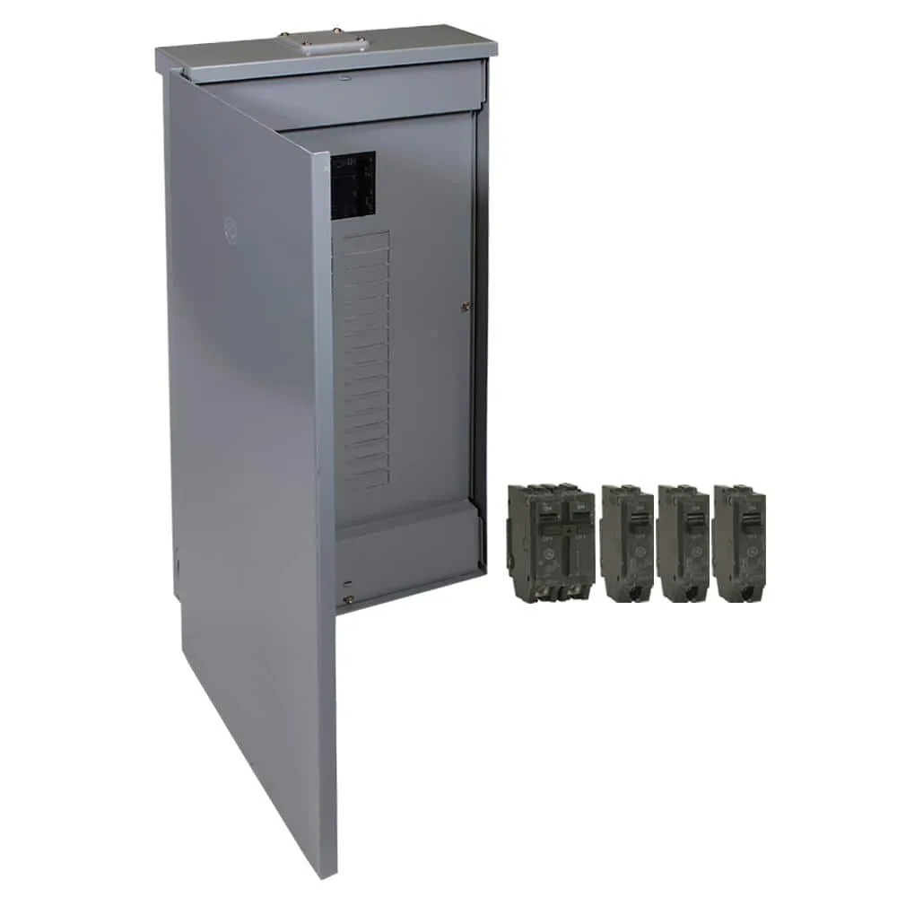 GE 150 Amp 32-Space 64-Circuit Main Breaker Outdoor Load Center Contractor Load Center and Breaker Kit, photo 5 of 6