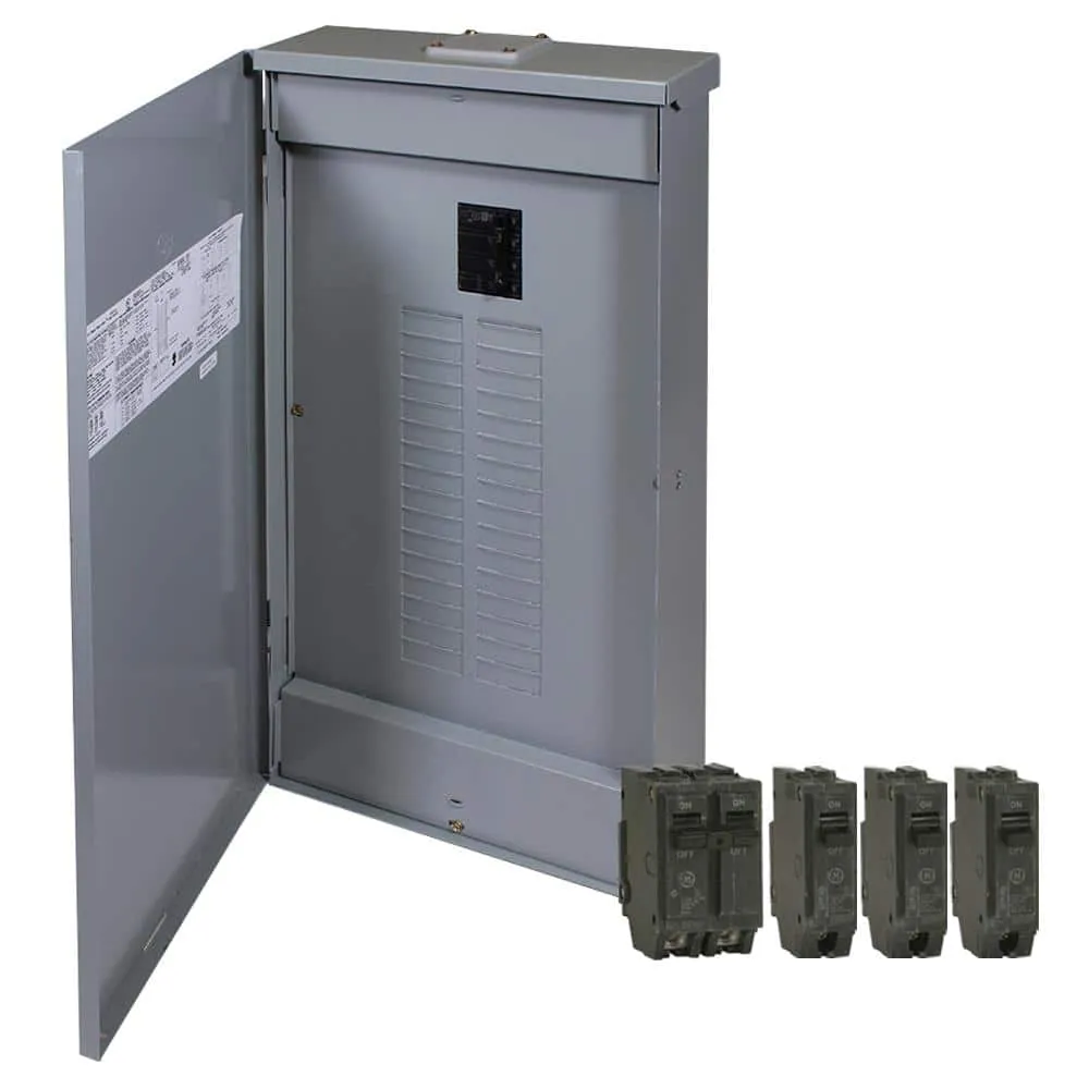 GE 150 Amp 32-Space 64-Circuit Main Breaker Outdoor Load Center Contractor Load Center and Breaker Kit, photo 4 of 6