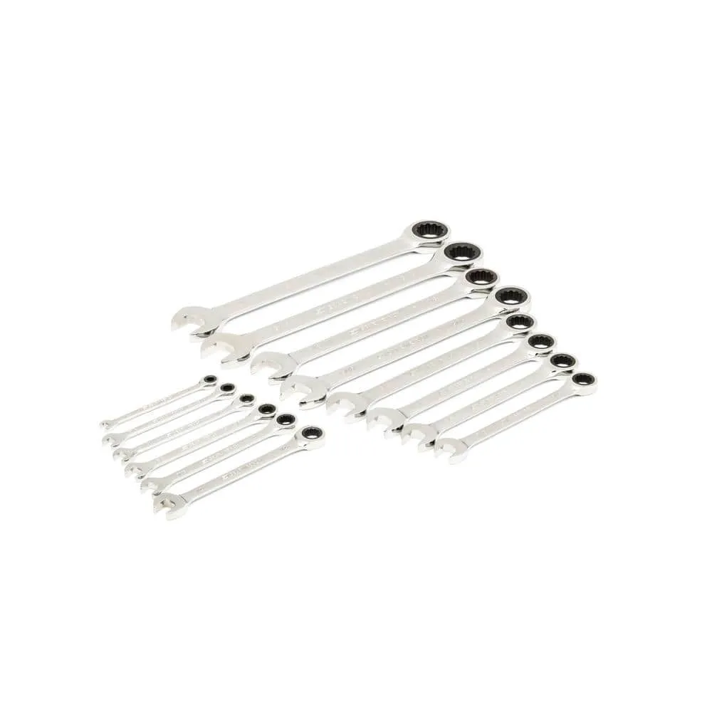 GEARWRENCH 21-Piece 72T SAE Standard and Stubby Ratcheting Wrench Set with EVA Foam Tray, photo 3 of 11