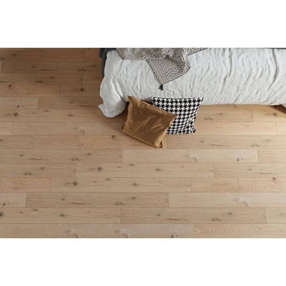 ACQUA FLOORS Geneva Oak 1/4 in. T x 5 in. W Click Lock Wire Brushed Engineered Hardwood Flooring (16.7 sq.ft./case), photo 4 of 6