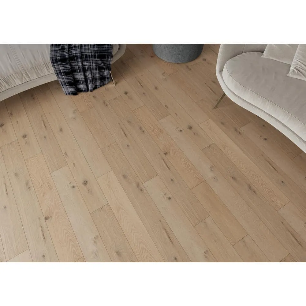 ACQUA FLOORS Geneva Oak 1/4 in. T x 5 in. W Click Lock Wire Brushed Engineered Hardwood Flooring (16.7 sq.ft./case), photo 6 of 6