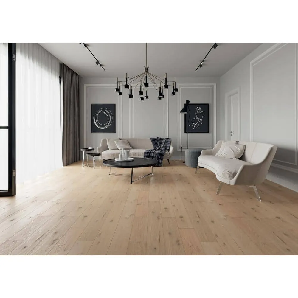 ACQUA FLOORS Geneva Oak 1/4 in. T x 5 in. W Click Lock Wire Brushed Engineered Hardwood Flooring (16.7 sq.ft./case), photo 5 of 6