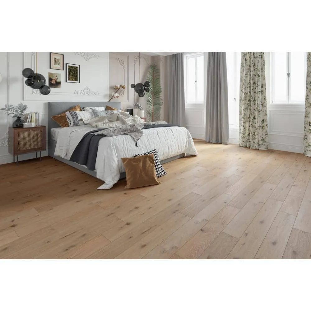 ACQUA FLOORS Geneva Oak 1/4 in. T x 5 in. W Click Lock Wire Brushed Engineered Hardwood Flooring (16.7 sq.ft./case), photo 3 of 6