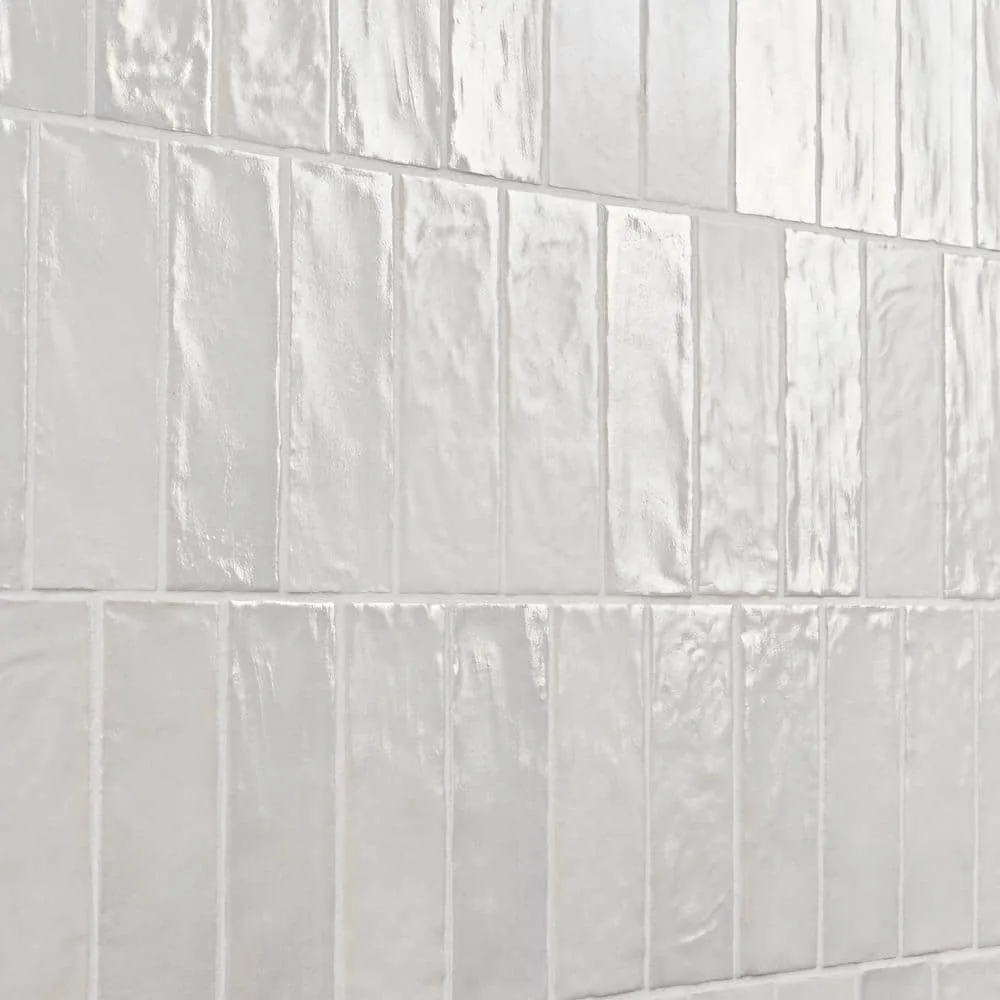 Ivy Hill Tile Amagansett White 2 in. x 8 in. 9 mm Satin Ceramic Wall Tile (5.38 sq. ft. / box), photo 5 of 8
