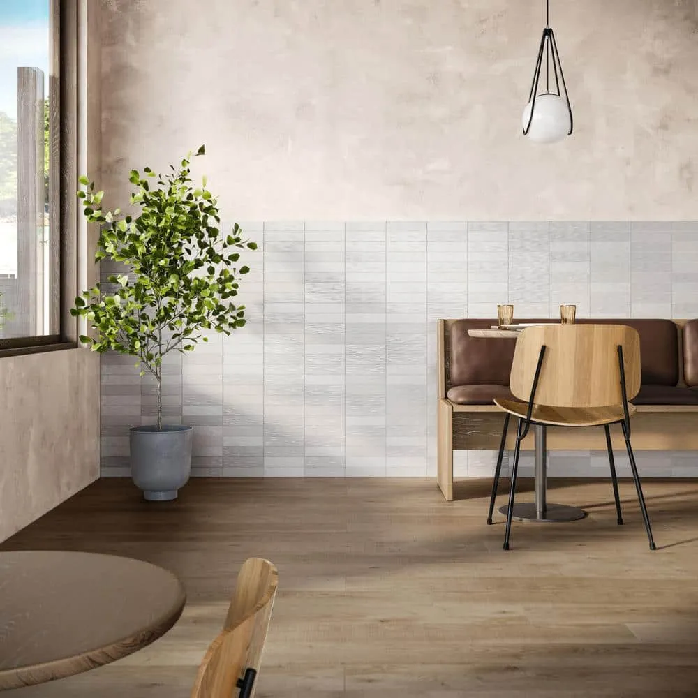 Ivy Hill Tile Amagansett White 2 in. x 8 in. 9 mm Satin Ceramic Wall Tile (5.38 sq. ft. / box), photo 2 of 8