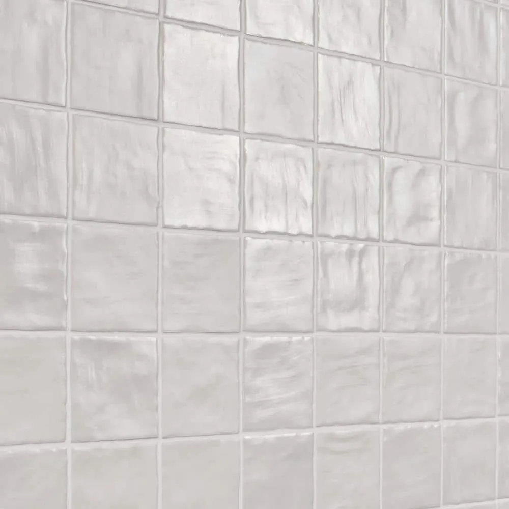 Ivy Hill Tile Amagansett White 4 in. x 4 in. 9mm Satin Ceramic Wall Tile (5.38 sq. ft. / box), photo 4 of 8