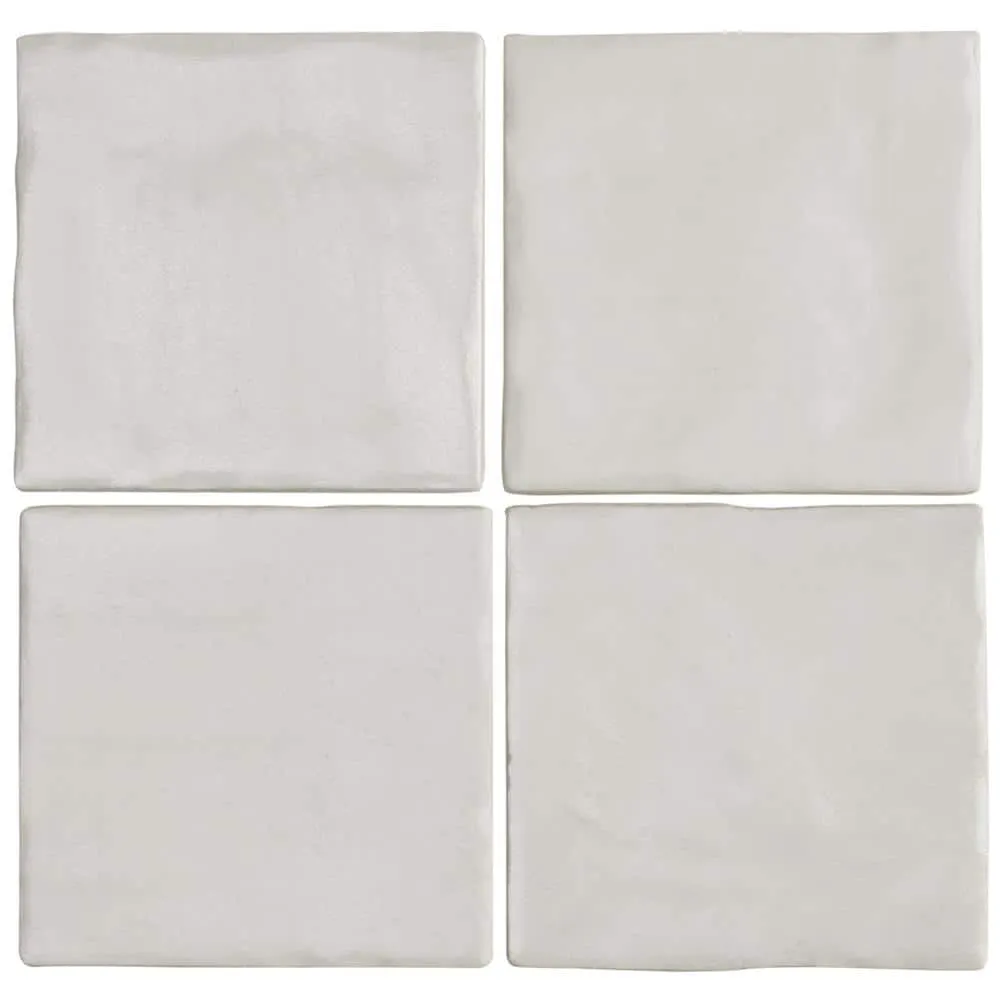 Ivy Hill Tile Amagansett White 4 in. x 4 in. 9mm Satin Ceramic Wall Tile (5.38 sq. ft. / box), photo 7 of 8