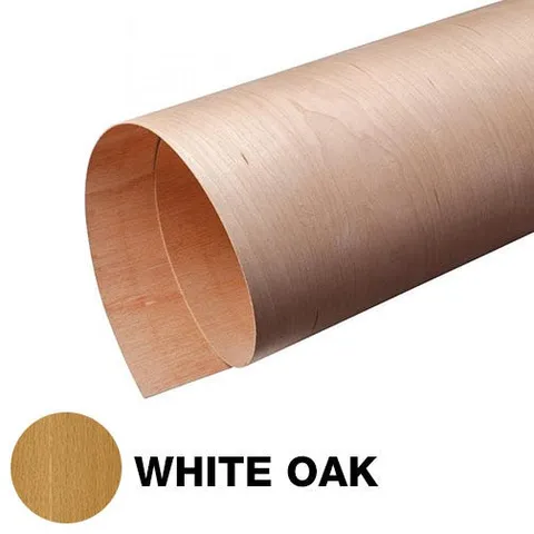 Rift White Oak Wood Veneer Sheet, 2-Ply, 48 × 96 in