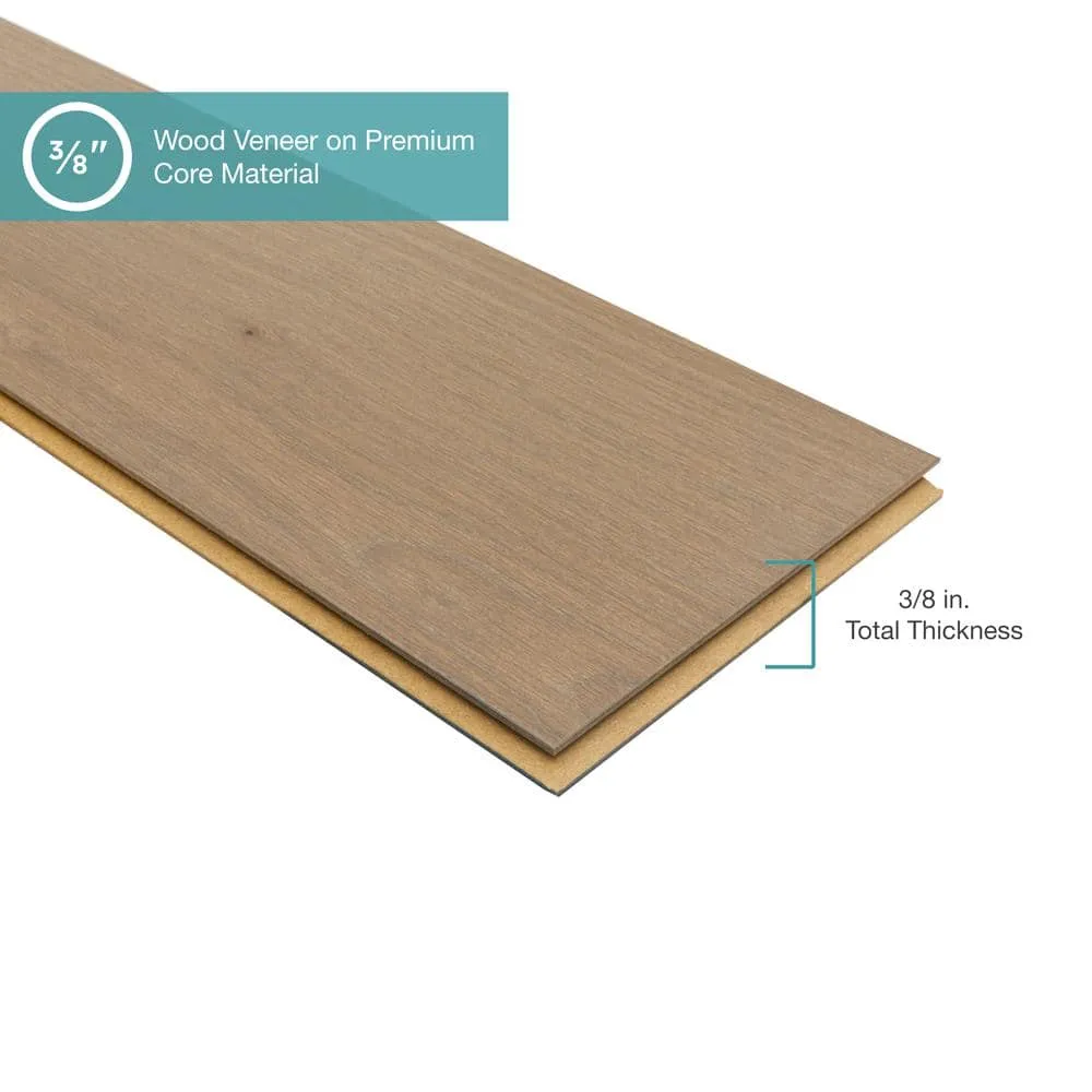 Pergo Defense+ Glen Canyon Oak 3/8 in. T x 7.5 in. W Click Lock Engineered Hardwood Flooring (24.54 sq. ft./Case), photo 10 of 15